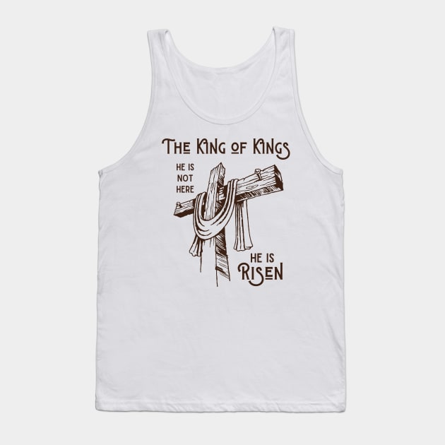 He Is Not Here Tank Top by threadsjam